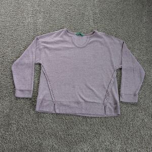 Dip Heather Purple Long Sleeve Top